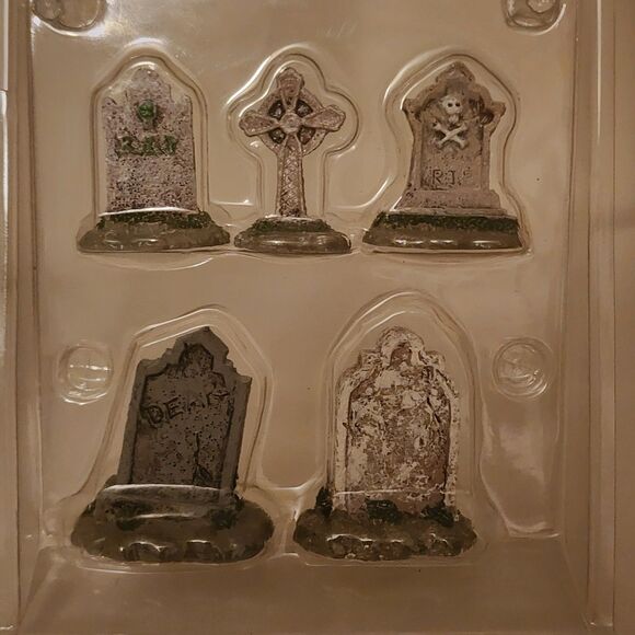 LEMAX Spooky Town Set of 5 Tombstones Retired 2004 #14851 - Picture 6 of 6
